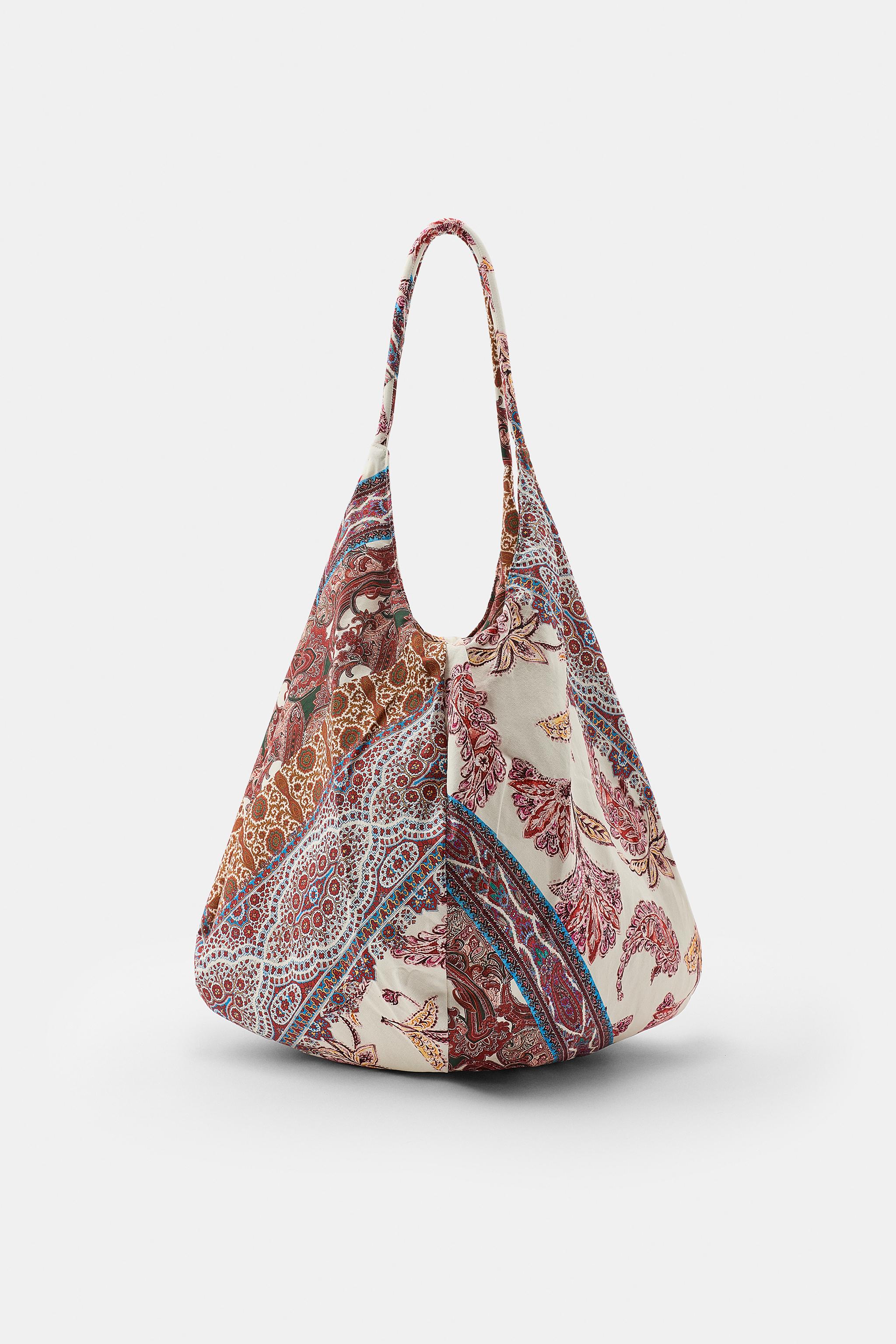 PATCHWORK PRINT COTTON BAG